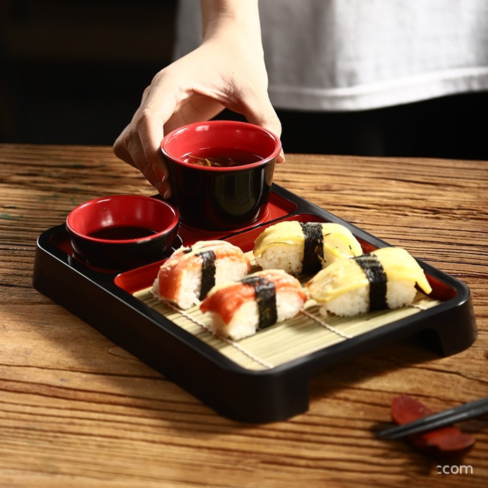 Sushi Mat Bamboo - Japanse stijl koude noedelgerecht met bamboe