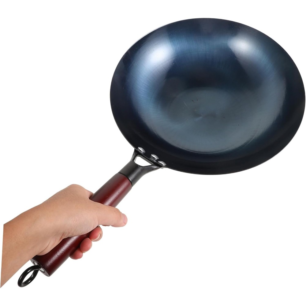 Wok Carbon Steel - IJzeren Wok IJzeren Pot Huishoudelijke Koekenpan