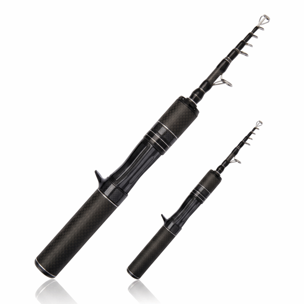 Wok Carbon Steel - Telescopische hengel met carbon handvat, 1,5m