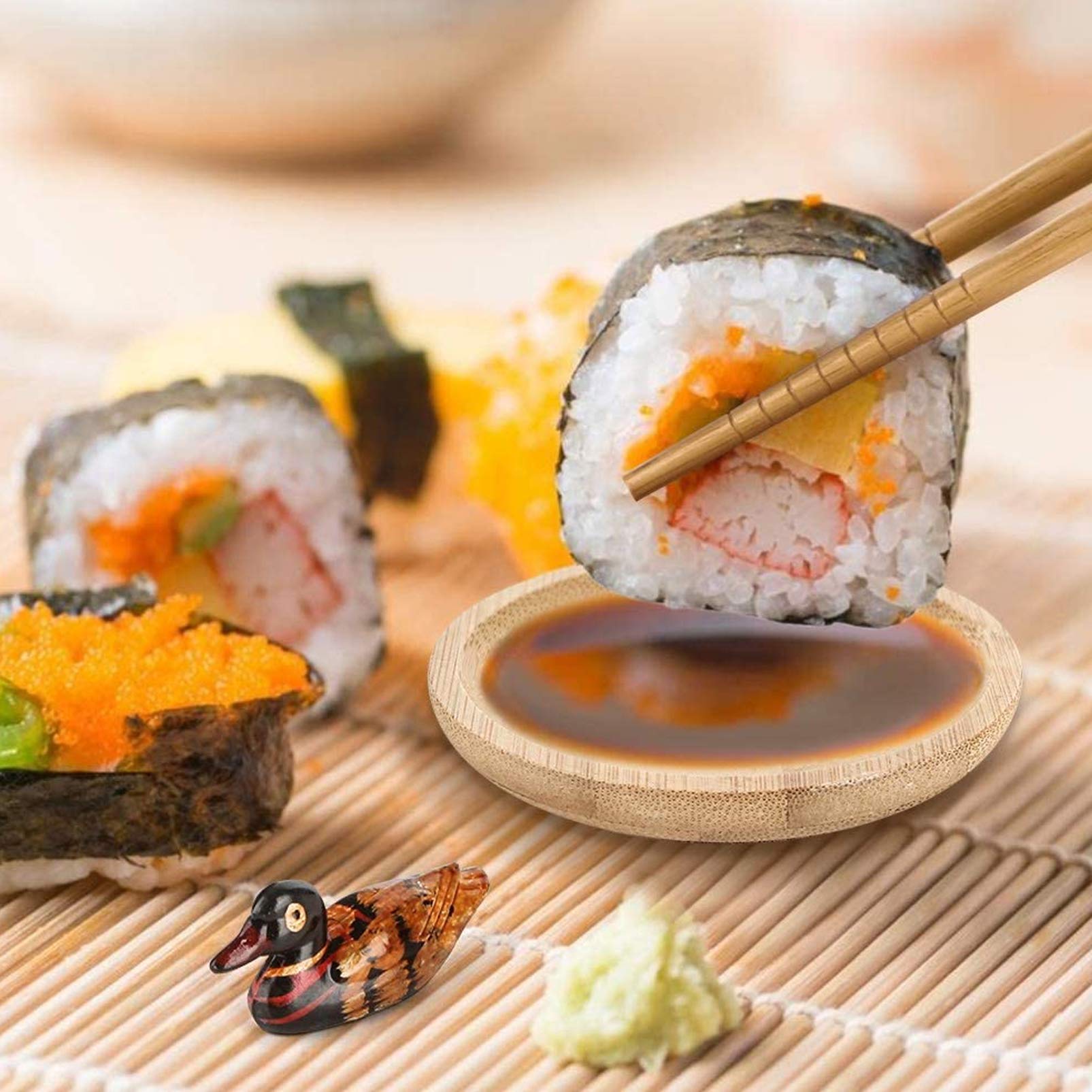 Sushi-set met verschillende st - Sushi Mat Bamboo recensie en prijs