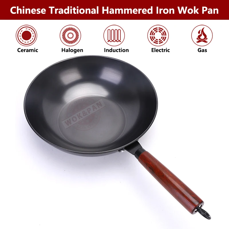 Wok van koolstofstaal, voorgeb - Wok Carbon Steel recensie en prijs