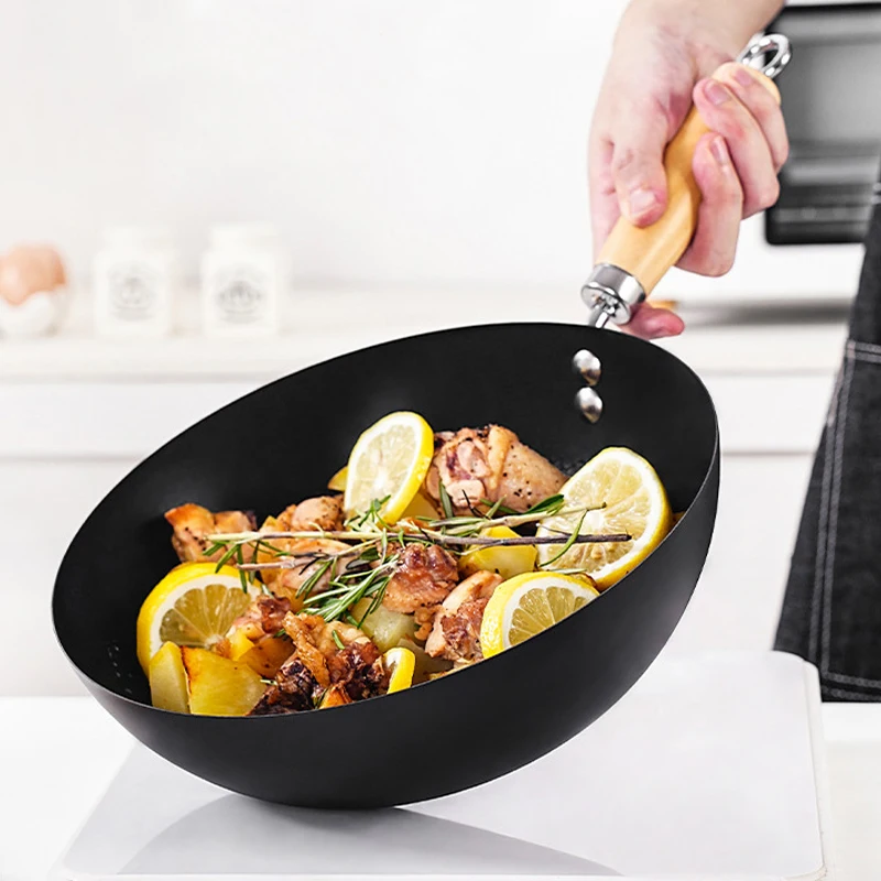 Koolstofstalen mini-wok 20cm,  - Wok Carbon Steel recensie en prijs