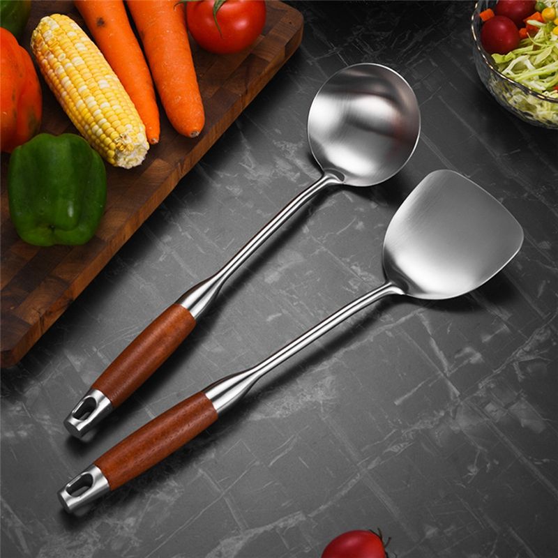 M12K-roestvrijstalen spatel vo - Wok Carbon Steel recensie en prijs
