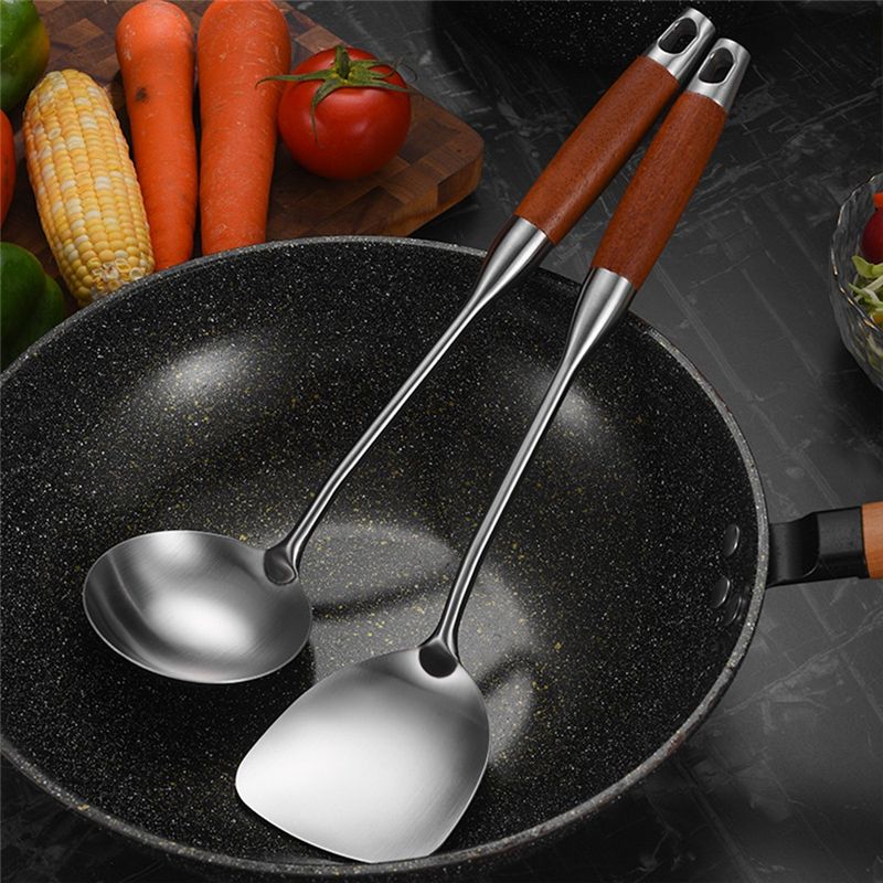 M12K-roestvrijstalen spatel vo - Wok Carbon Steel recensie en prijs