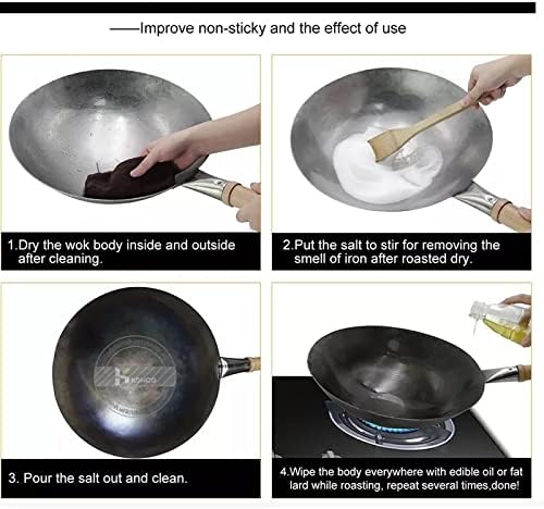 Traditionele ijzeren wok, woks - Wok Carbon Steel recensie en prijs