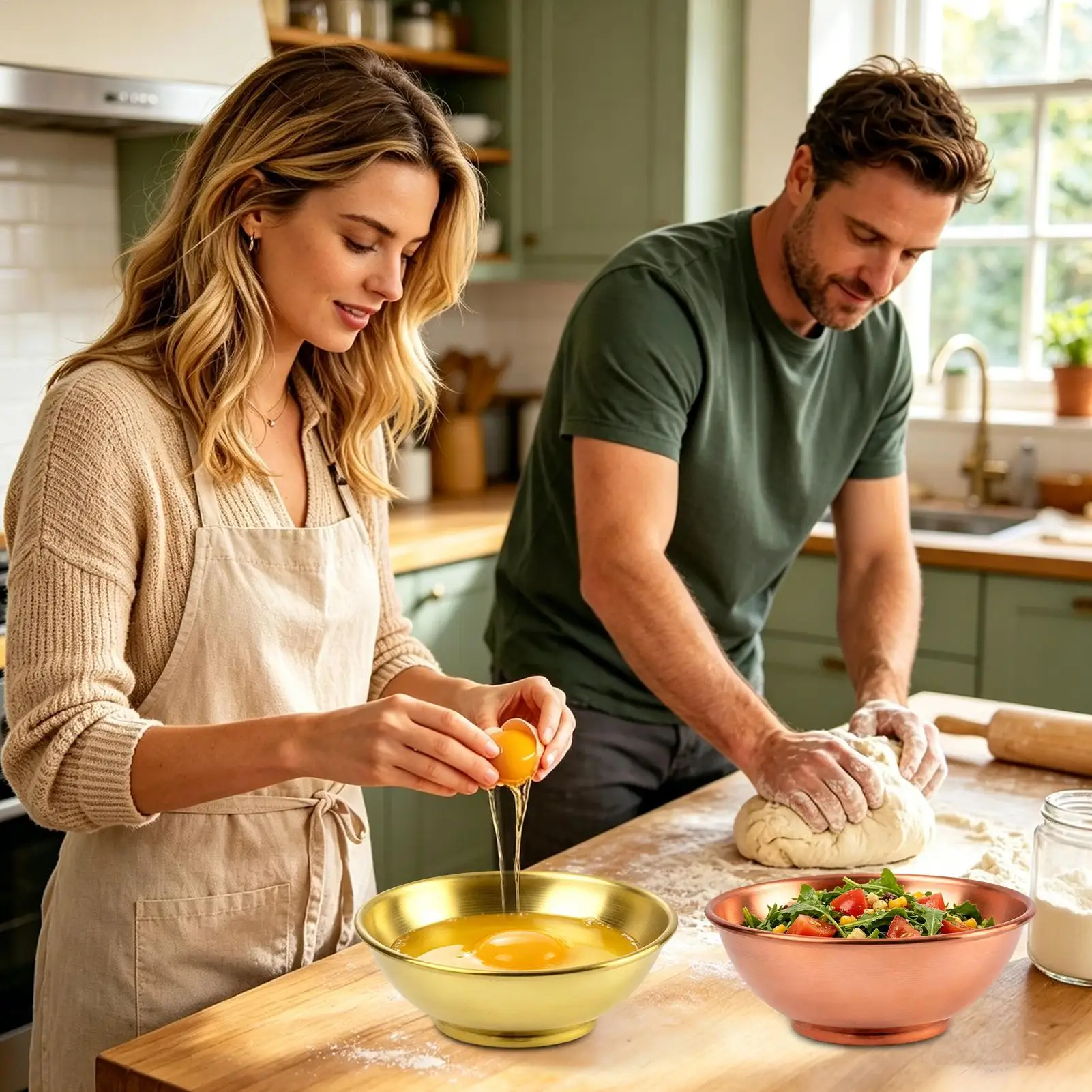 Koperen schaal, grote opbergco - Home Cooking Kitchen recensie en prijs