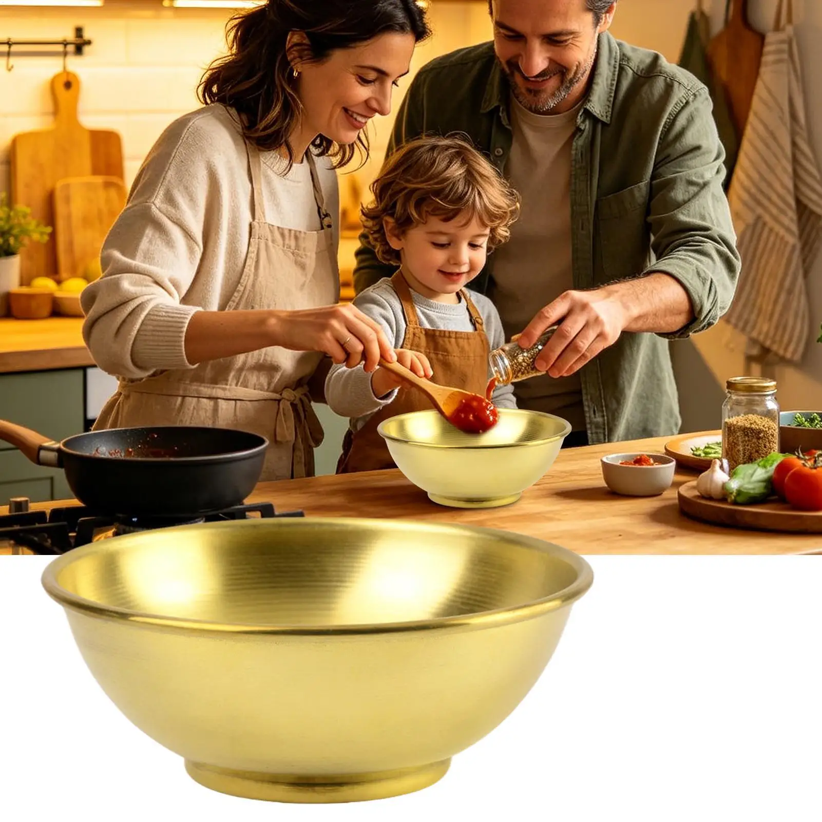 Koperen schaal, grote opbergco - Home Cooking Kitchen recensie en prijs