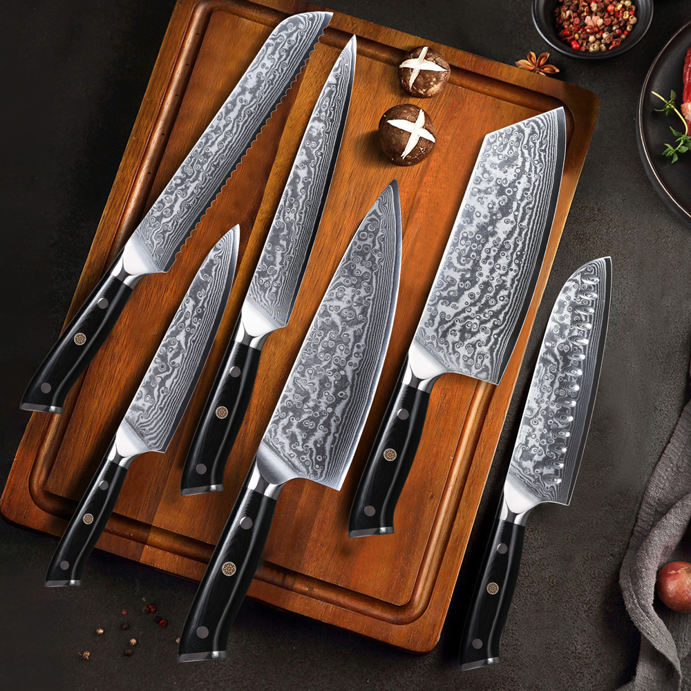TURWHO 1-6 Stuk Messenset 67 L - Wok Carbon Steel recensie en prijs