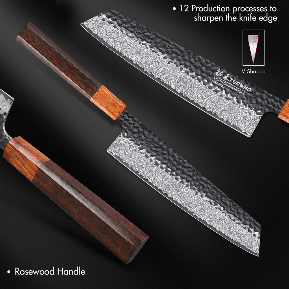 TURWHO 8.2-inch Japanse Kirits - Wok Carbon Steel recensie en prijs